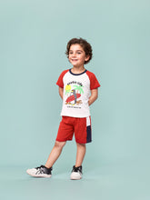 Boys' Printed Cotton T-Shirts and Shorts Set