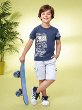 Toonyport Boys' Casual Summer Set: Graphic T-Shirt and Cargo Shorts