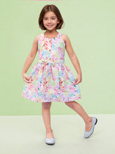 Toonyport Girls' Colourful Printed Fit & Flared Dress