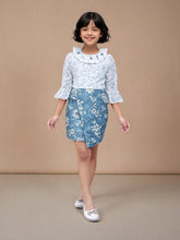 Toonyport Girls Printed Fit & Flare Dress