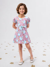 Toonyport Girls Printed Fit & Flare Dress