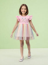 Toonyport Girls Printed Fit & Flare Dress