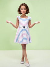 Toonyport Girls Printed Fit & Flare Dress