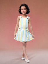 Toonyport Multicolor Striped Skirt & Top Clothing Set