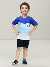Boys' Color Block Trendy Cotton Clothing Set