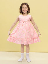 Toonyport Girls' Printed Fit and Flare Dress