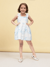 Toonyport Girls' Cotton Tie-Dye Fit & Flare Dress