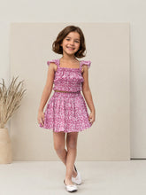 Toonyport Girls' Printed Cotton Skirt and Top Set