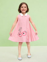 Toonyport Girls' Striped Sleeveless Fit and Flare Dress