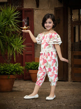 Toonyport Leaf Printed Jumpsuit For Girls