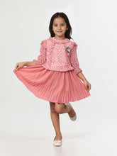 Floral Printed Skirt & Top Sets For Girls