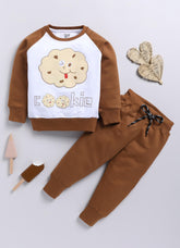 Boys' Printed Cotton T-Shirts with Jogger Set