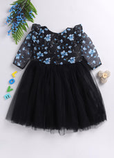 Toonyport Girls Printed Fit & Flare Dress