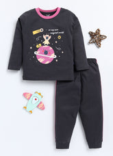 Printed Cotton T-Shirts with Jogger Set