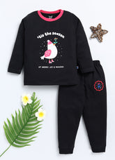 Printed Cotton T-Shirts with Jogger Set