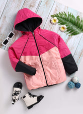 Toonyport Full Sleeve Solid Puffer Jacket For Girls