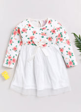 Toonyport Girls Printed Fit & Flare Dress