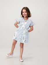 Toonyport Georgette Printed Fit and Flare Frocks for Girls