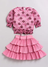 Printed Skirt & Top Sets For Girls
