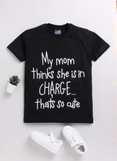 Toonyport Mom Printed Half Sleeves Summer T-Shirt For Boys