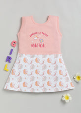 Toonyport Unicorn Print Cotton Summer Frock For Girls