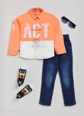 Toonyport Boys Shirt & Jeans Sets for Winter Season