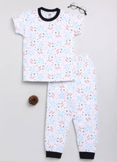 Toonyport Comfortable Kids' Printed Pure Cotton T-Shirt With Jogger