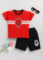 Toonyport Lion Cotton T-Shirt & Shorts Summer Set For Boys