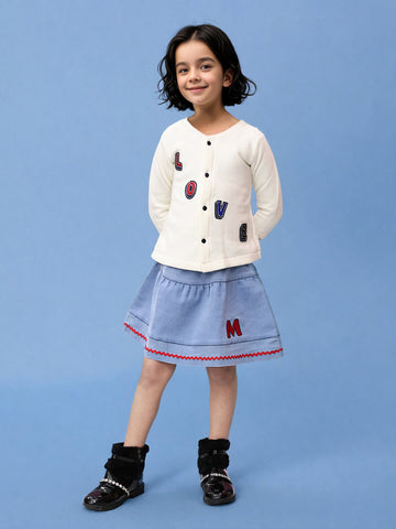 Toonyport Girls' Cute Top and Skirt Sets