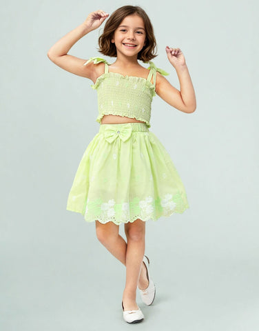 Toonyport Girls' Top and Skirt Sets