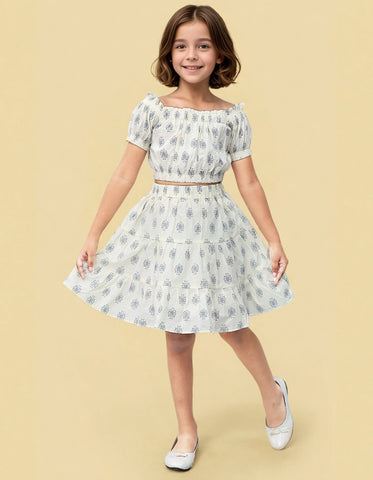 Toonyport Girls' Top and Skirt Sets