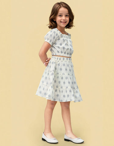 Toonyport Girls' Top and Skirt Sets