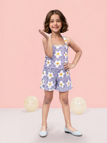 Toonyport Girls' Charming Floral Co-ord Set