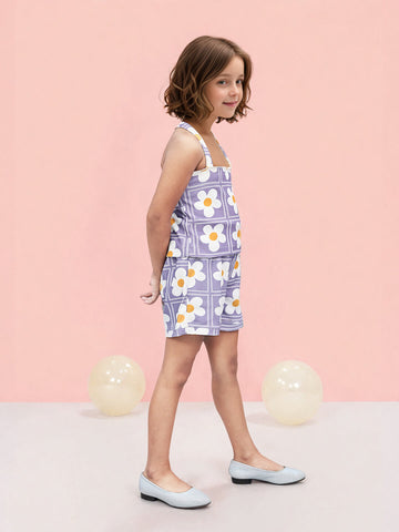 Toonyport Girls' Charming Floral Co-ord Set