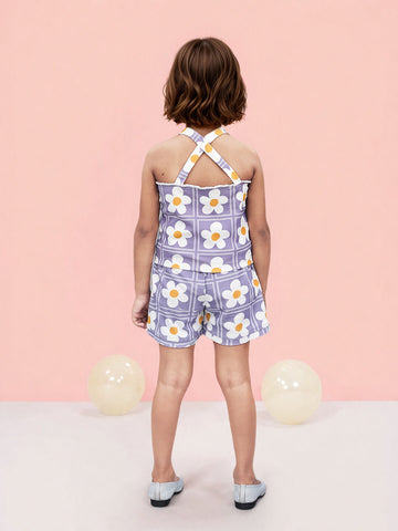 Toonyport Girls' Charming Floral Co-ord Set