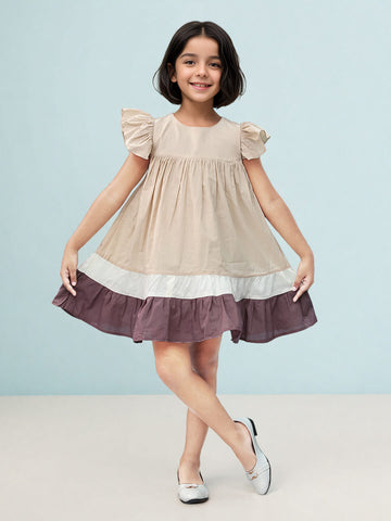 Toonyport Girls' Ruffle Dress with Sling Bag