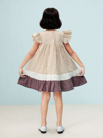 Toonyport Girls' Ruffle Dress with Sling Bag