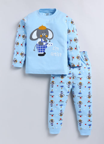 Toonyport Boys' Cute Animal Printed Comfy Clothing Set