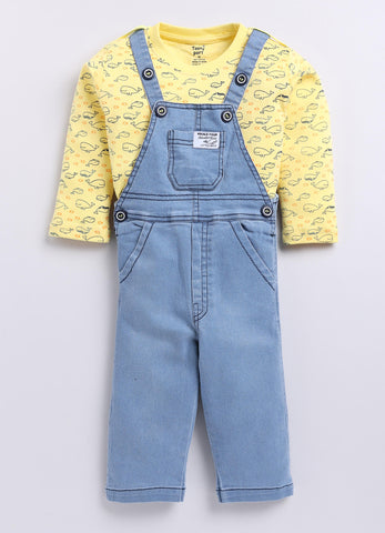 Infant Printed Dungarees | Charming Designs for Babies
