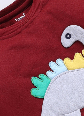 Boys' Printed Cotton T-Shirts with Jogger Set
