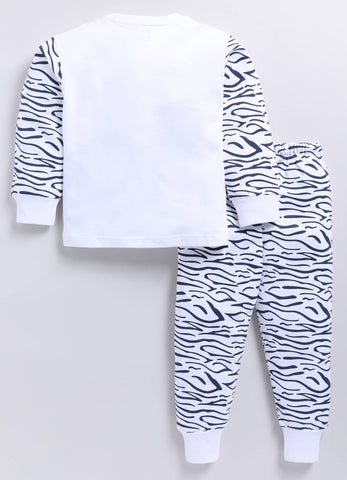 Toonyport Cute Little Zebra Printed Co-Ord Set