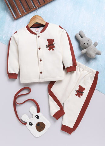 Toonyport Cute Bear Co-ord Set with Free Bag