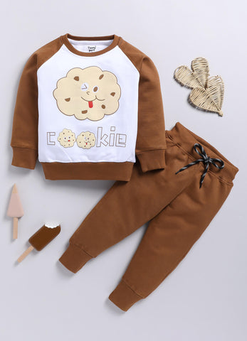 Boys' Printed Cotton T-Shirts with Jogger Set