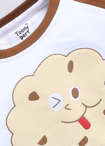 Boys' Printed Cotton T-Shirts with Jogger Set