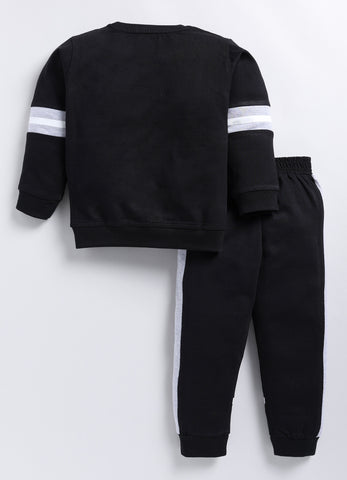 Boys' Printed Cotton T-Shirts with Jogger Set
