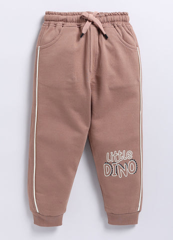 Toonyport Boys' Cute Dino Printed Comfy Sweatshirt with Jogger Set