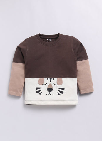 Toonyport Boys' Cute Animal Printed Comfy Sweatshirt with Jogger Set