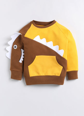 Toonyport Boys' Cute Dino Comfy Sweatshirt with Jogger Set