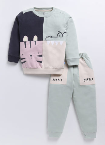 Toonyport Printed Comfy T-shirt with Jogger Set