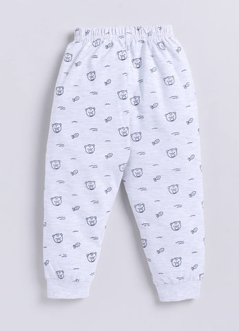 Boys' Printed Cotton T-Shirts with Jogger Set